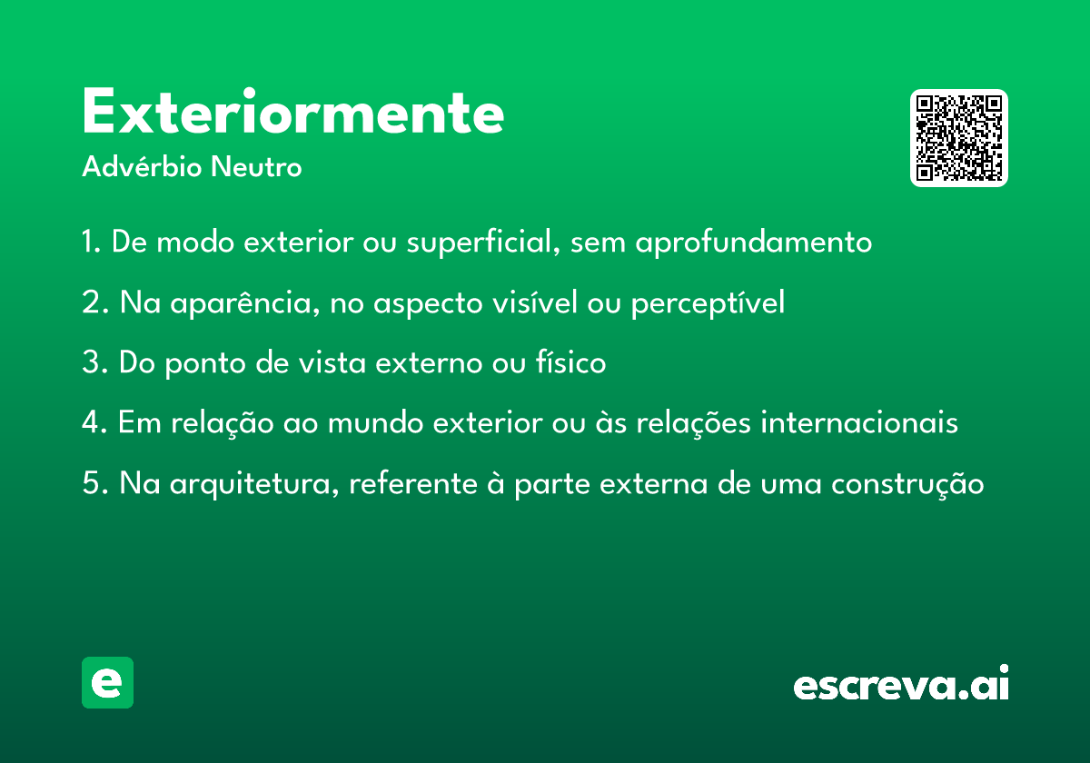 exteriormente