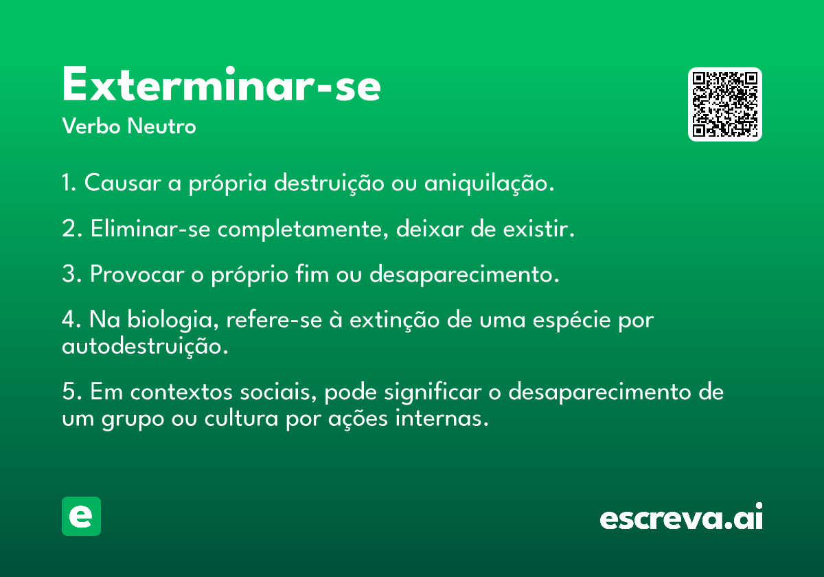 exterminar-se