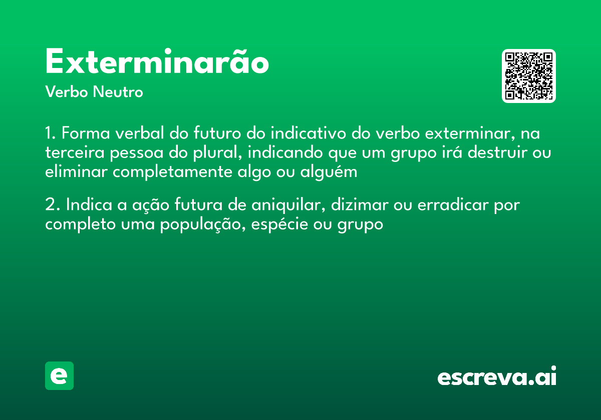 exterminarão