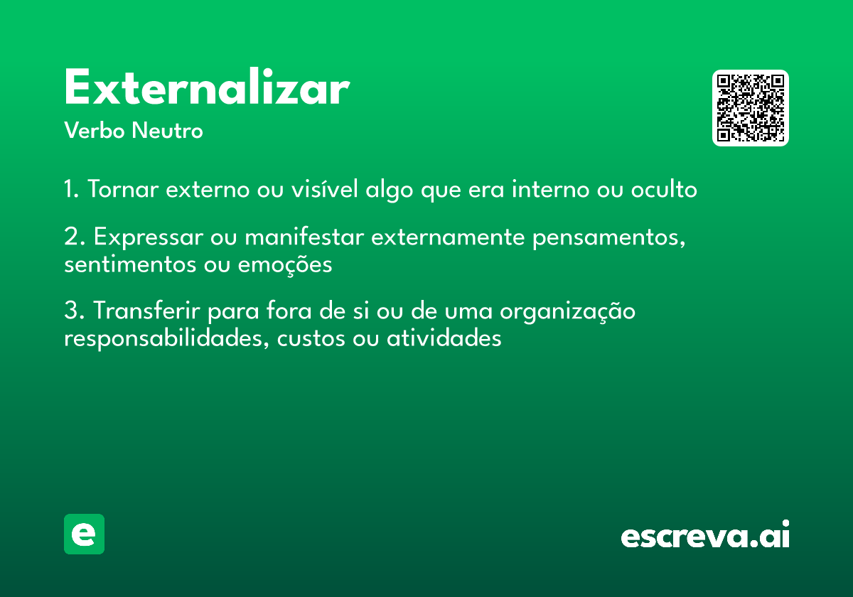 externalizar