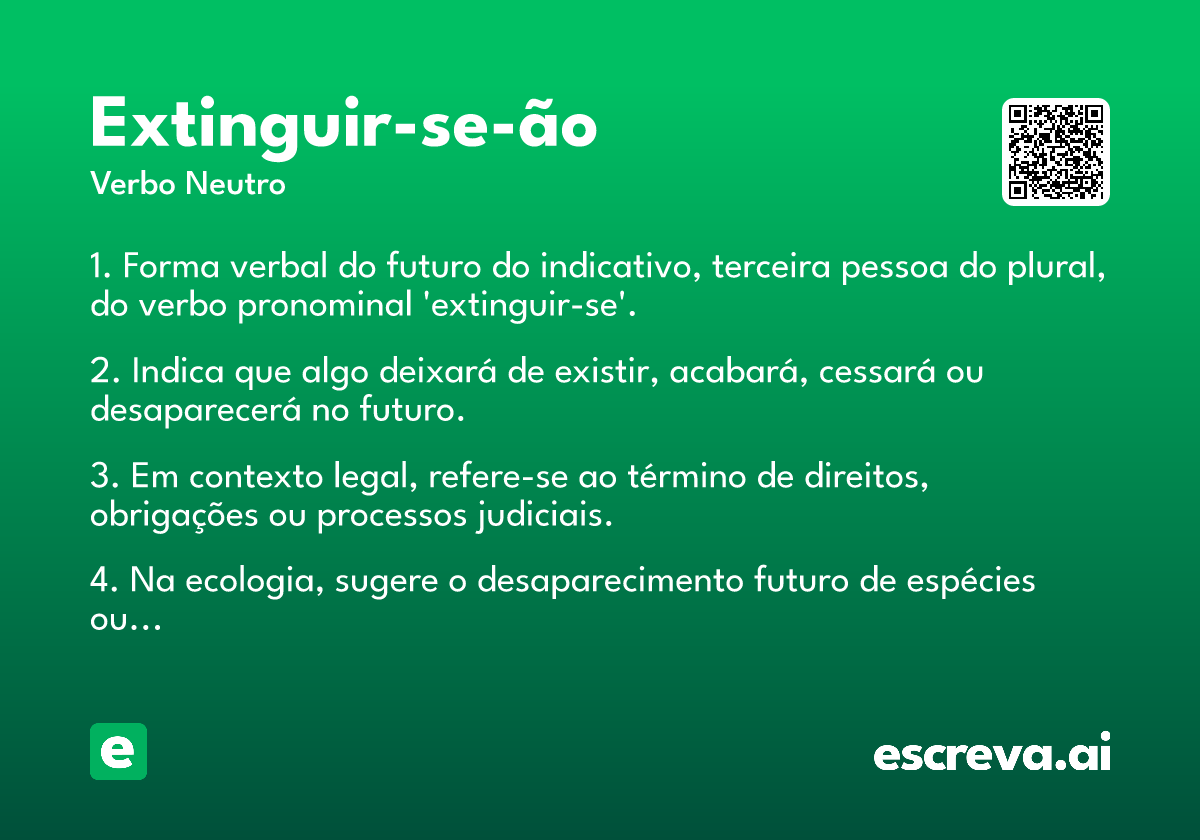 extinguir-se-ão