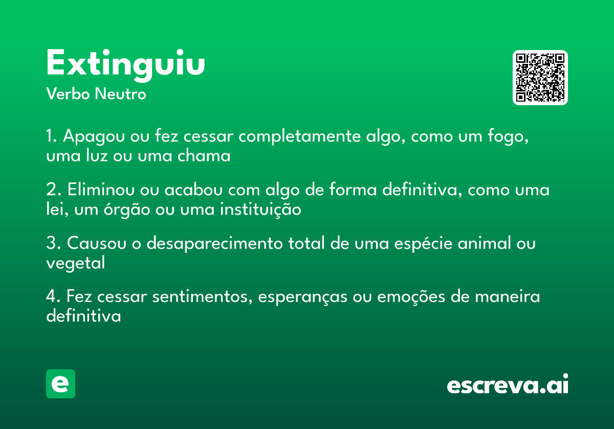 extinguiu