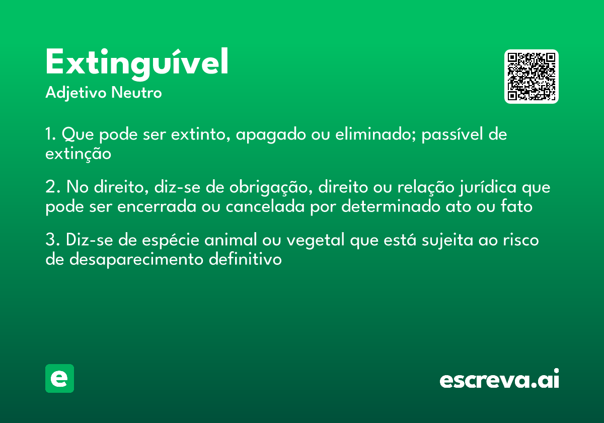 extinguível
