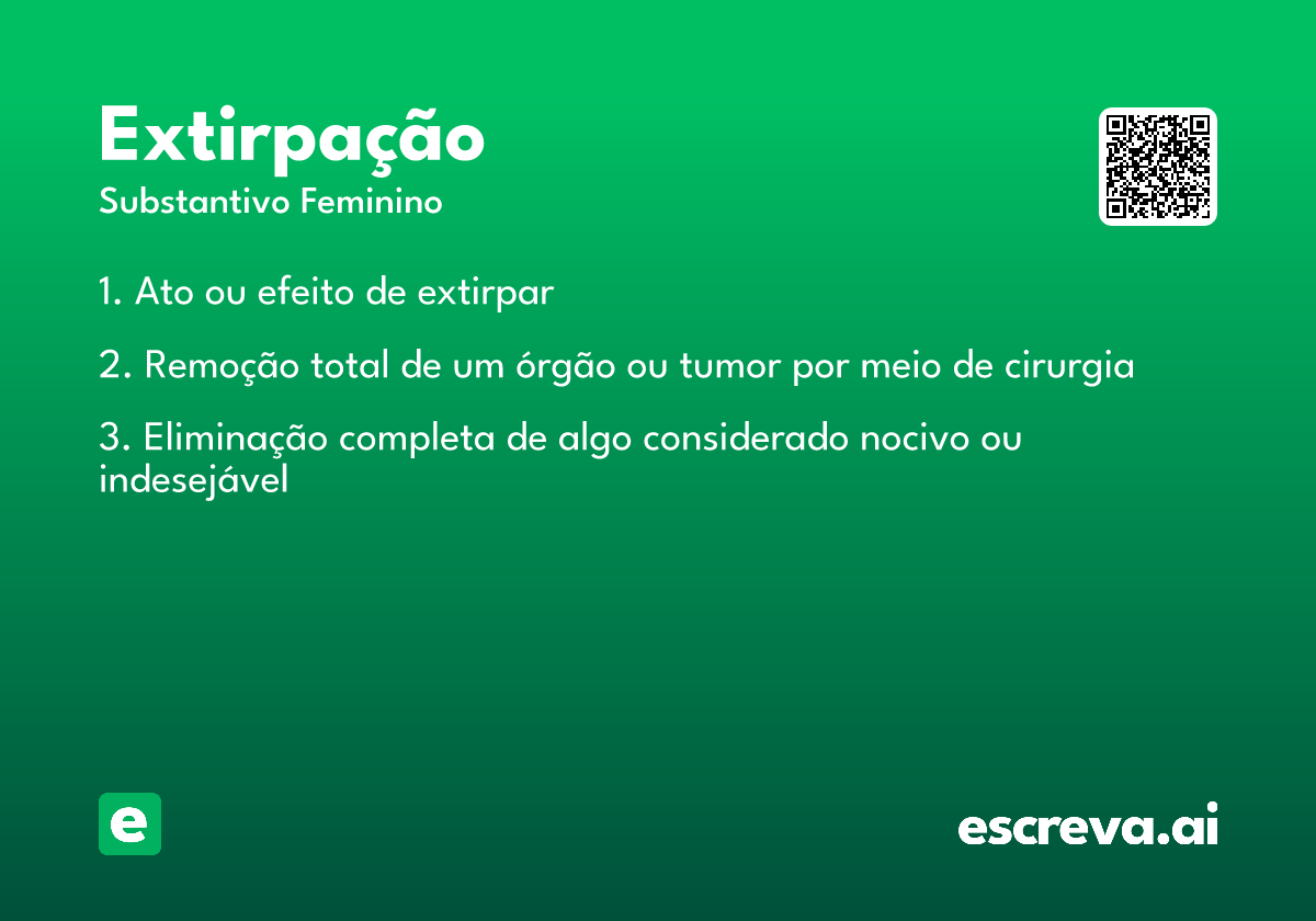 extirpação
