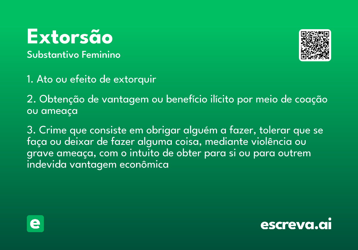 extorsão