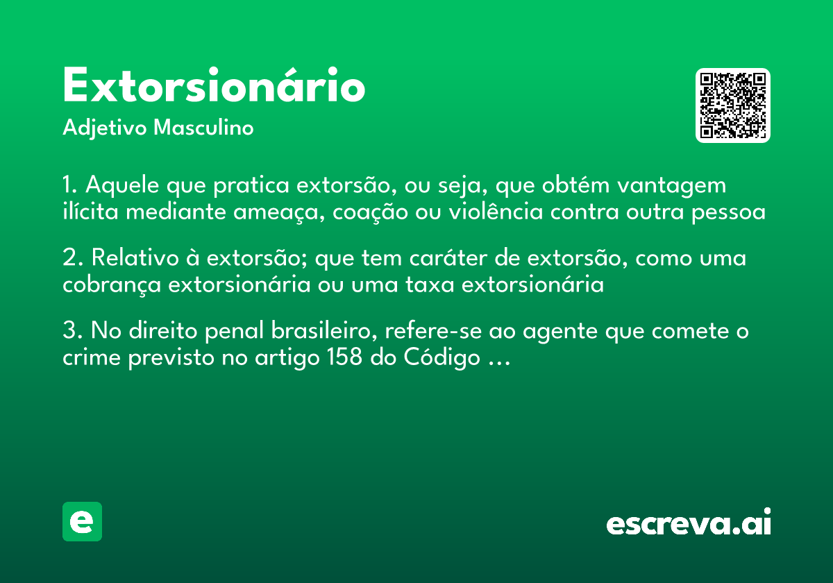 extorsionário