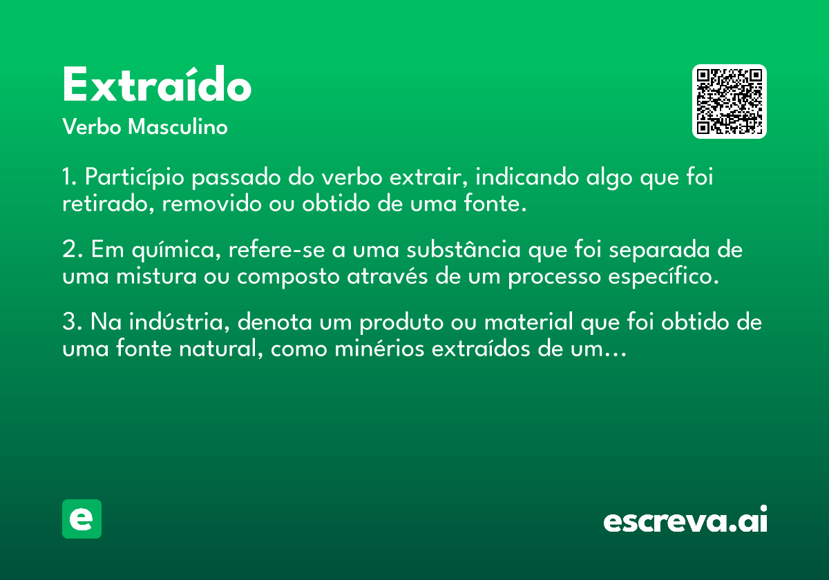 extraído
