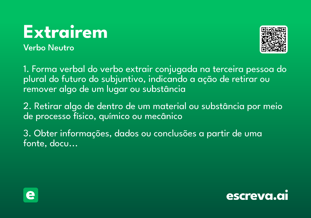 extrairem