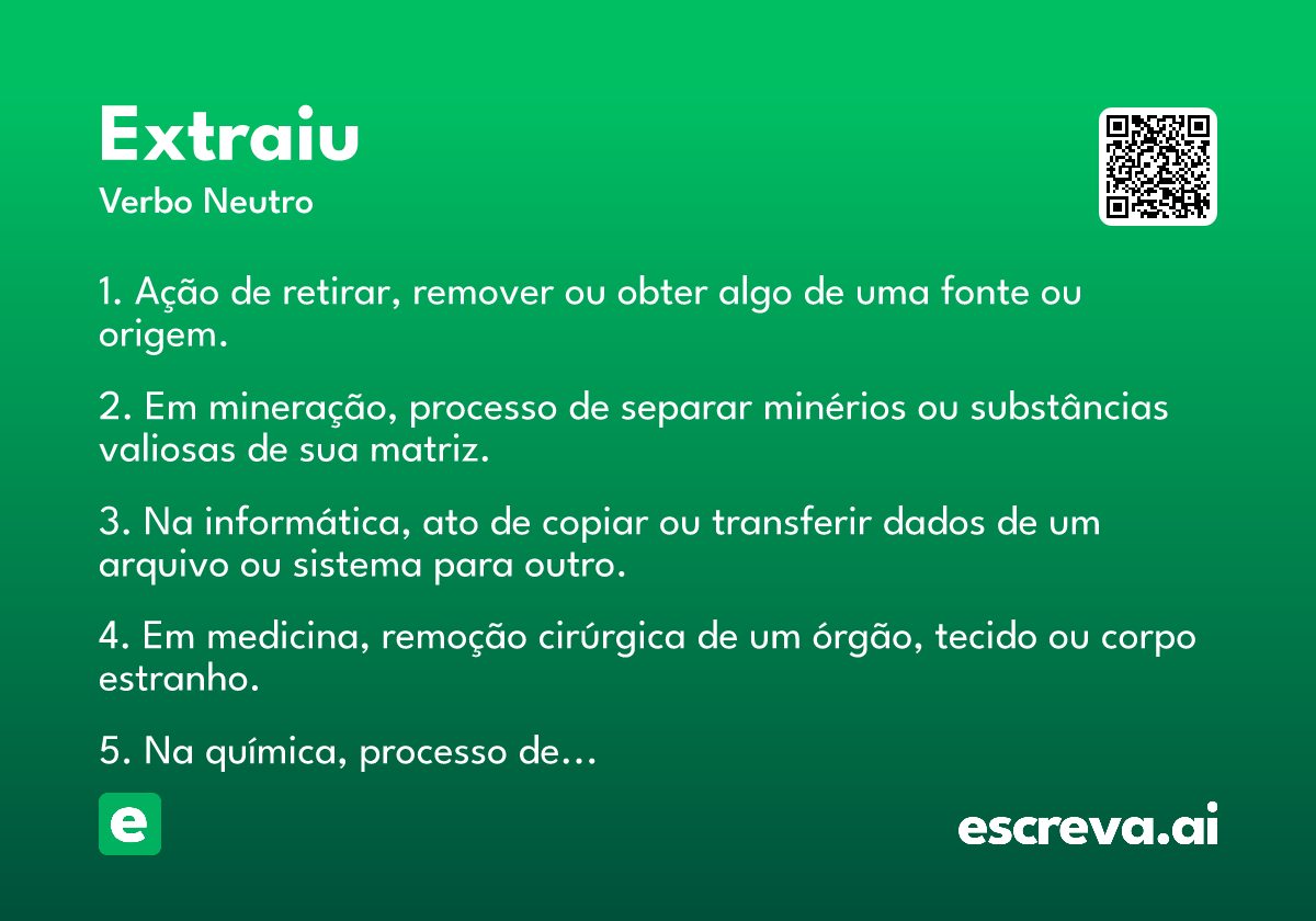 extraiu