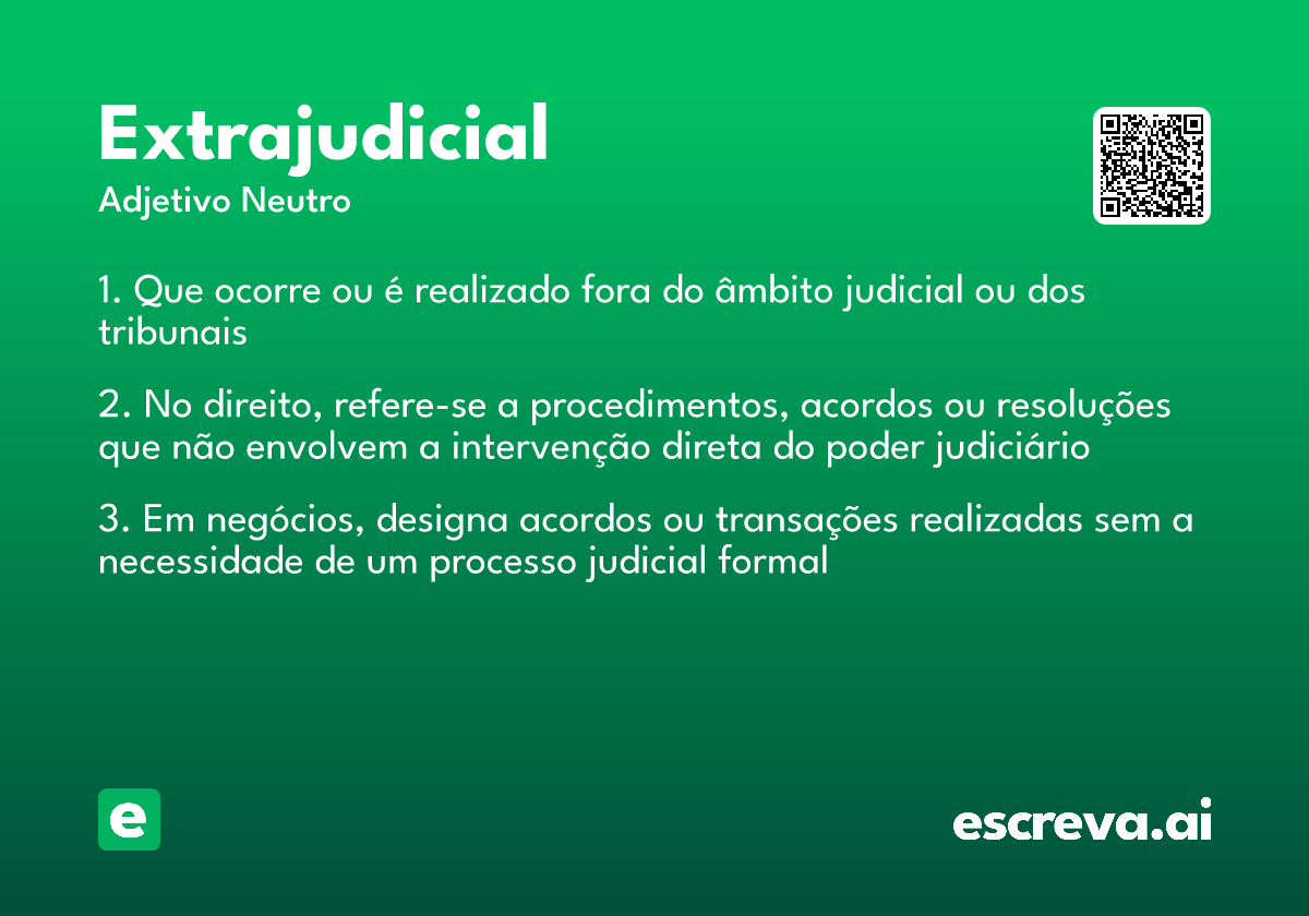 extrajudicial