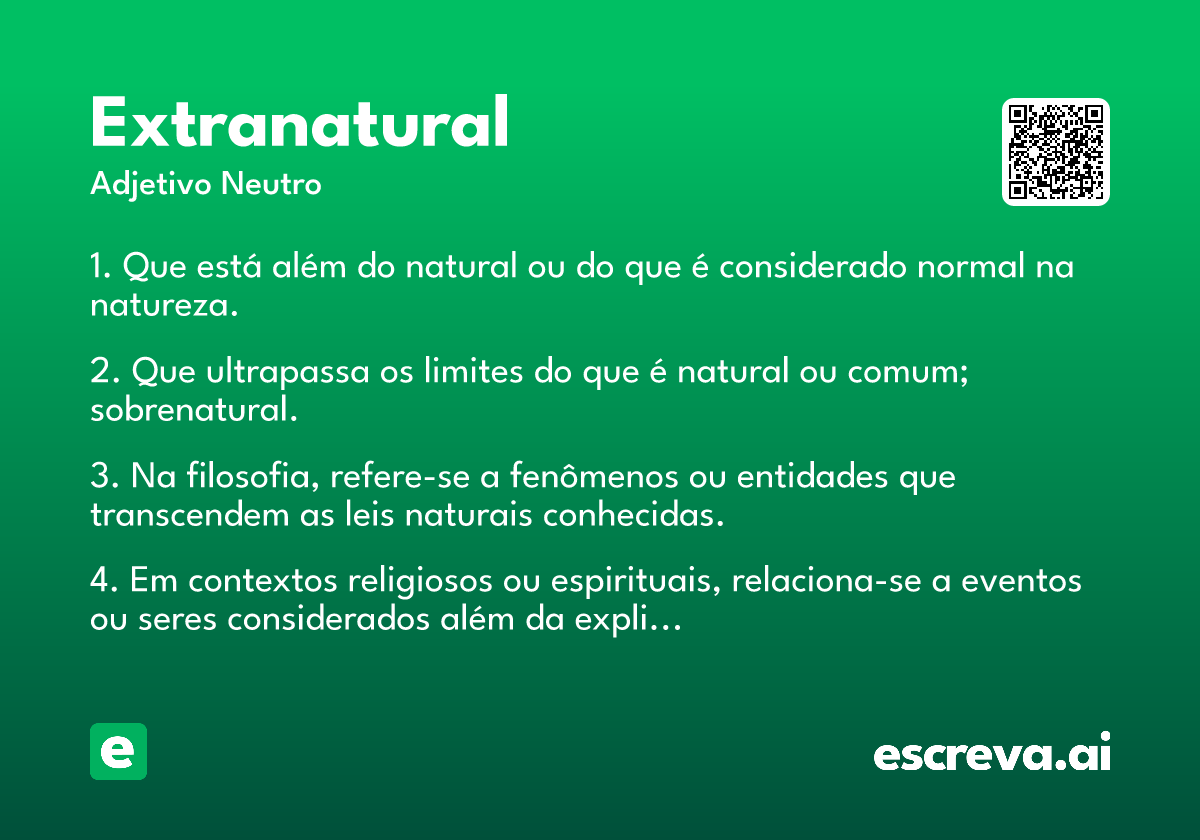 extranatural