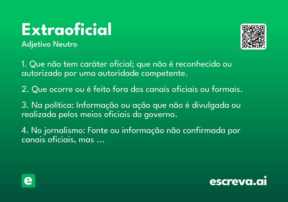 extraoficial