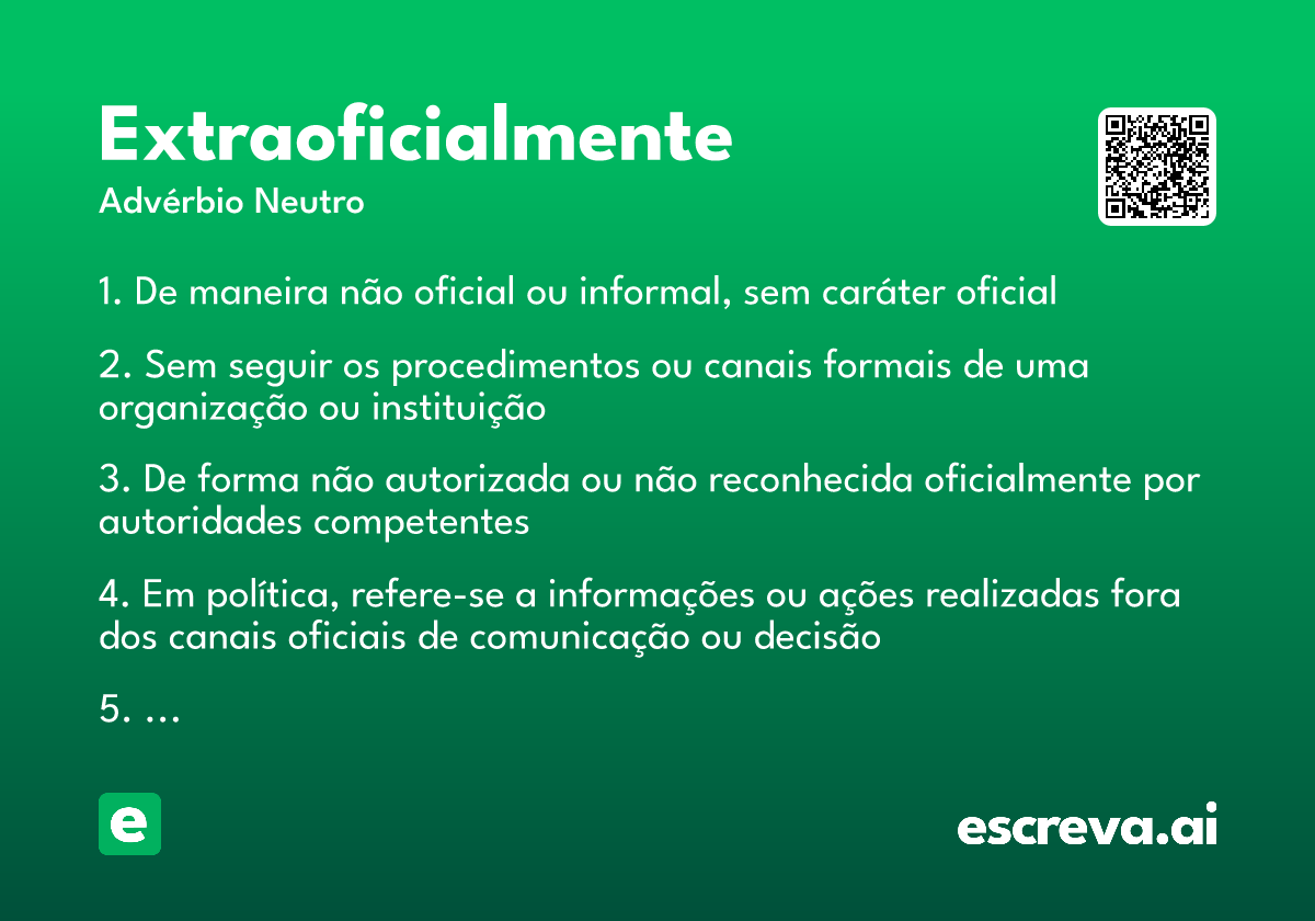 extraoficialmente