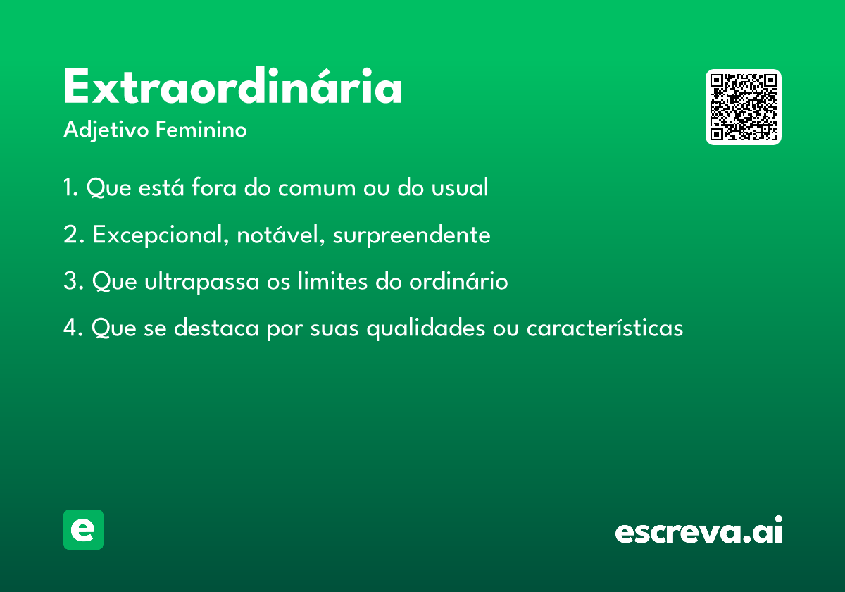 extraordinária