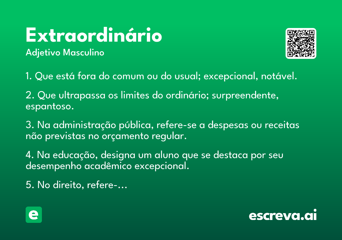 extraordinário