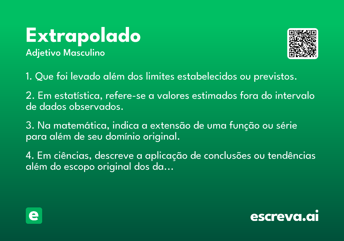 extrapolado