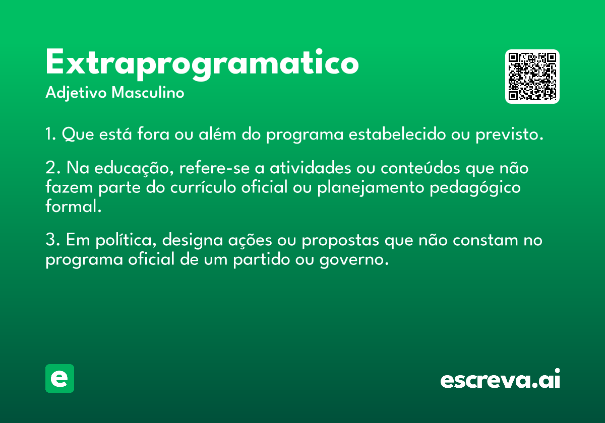 extraprogramatico