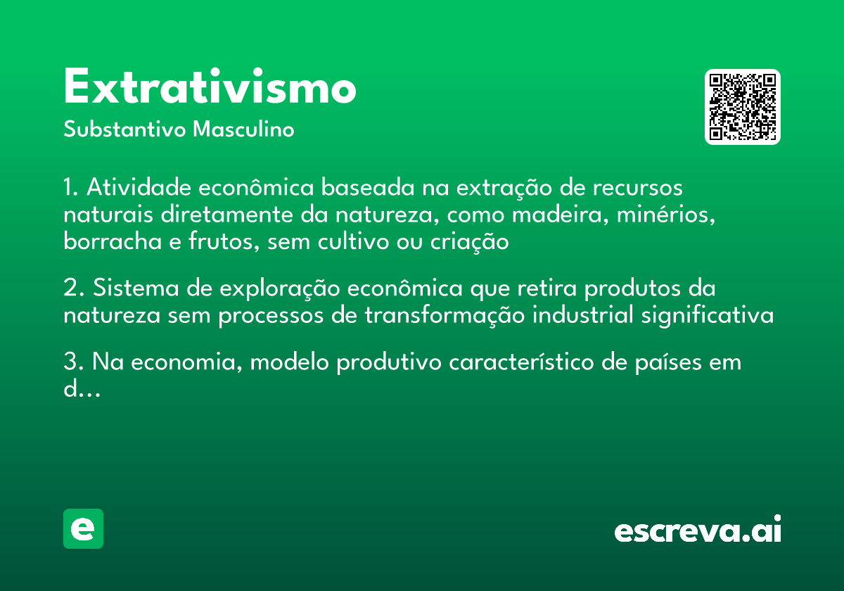 extrativismo