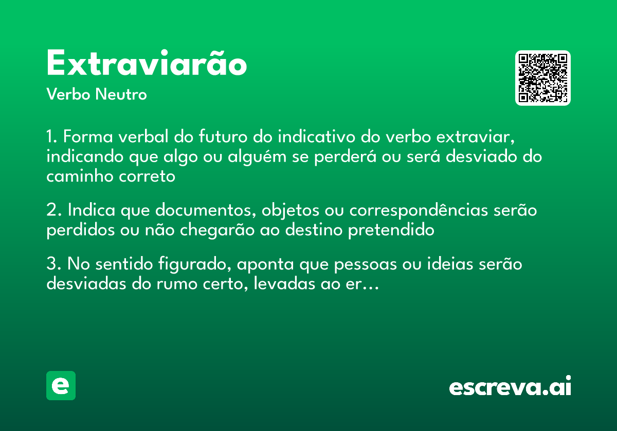 extraviarão