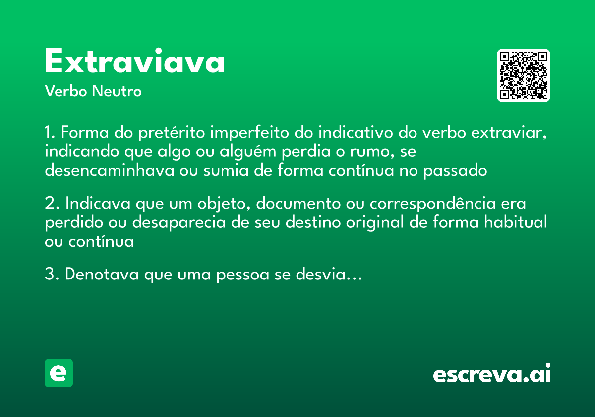 extraviava
