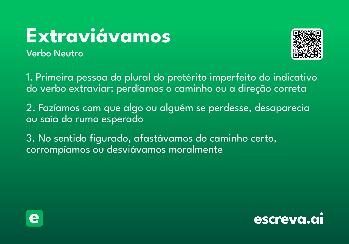 extraviávamos