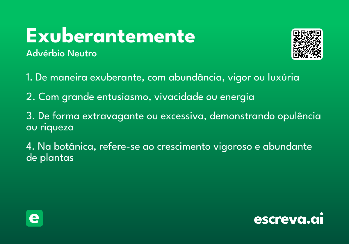 exuberantemente