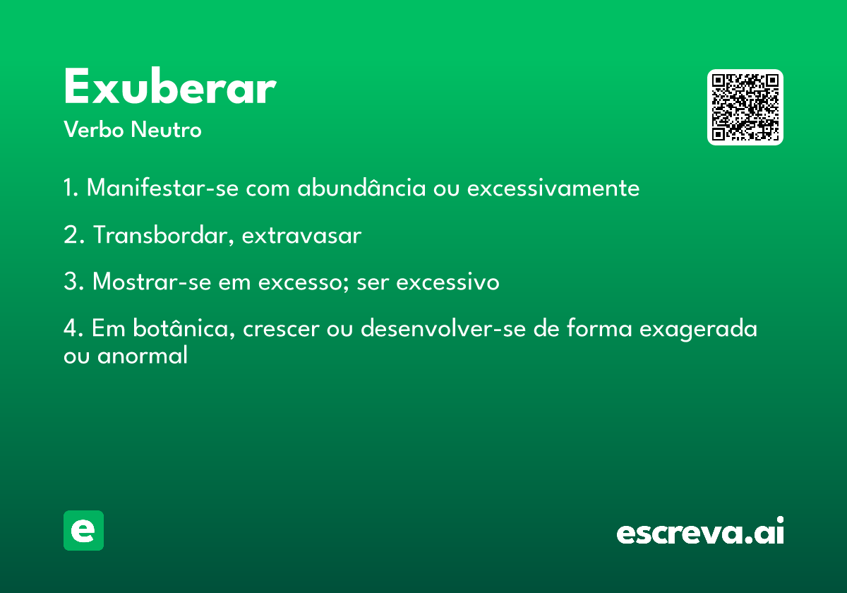 exuberar