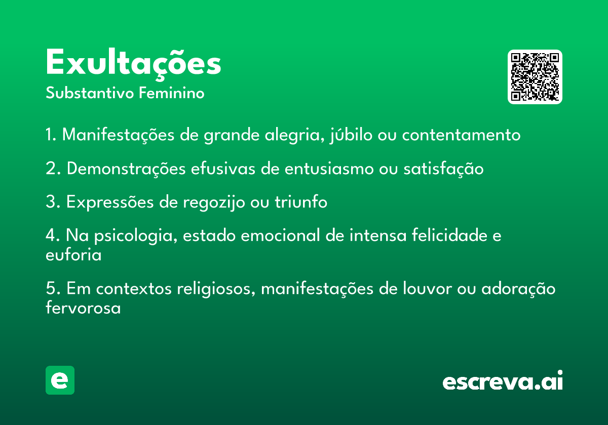 exultações