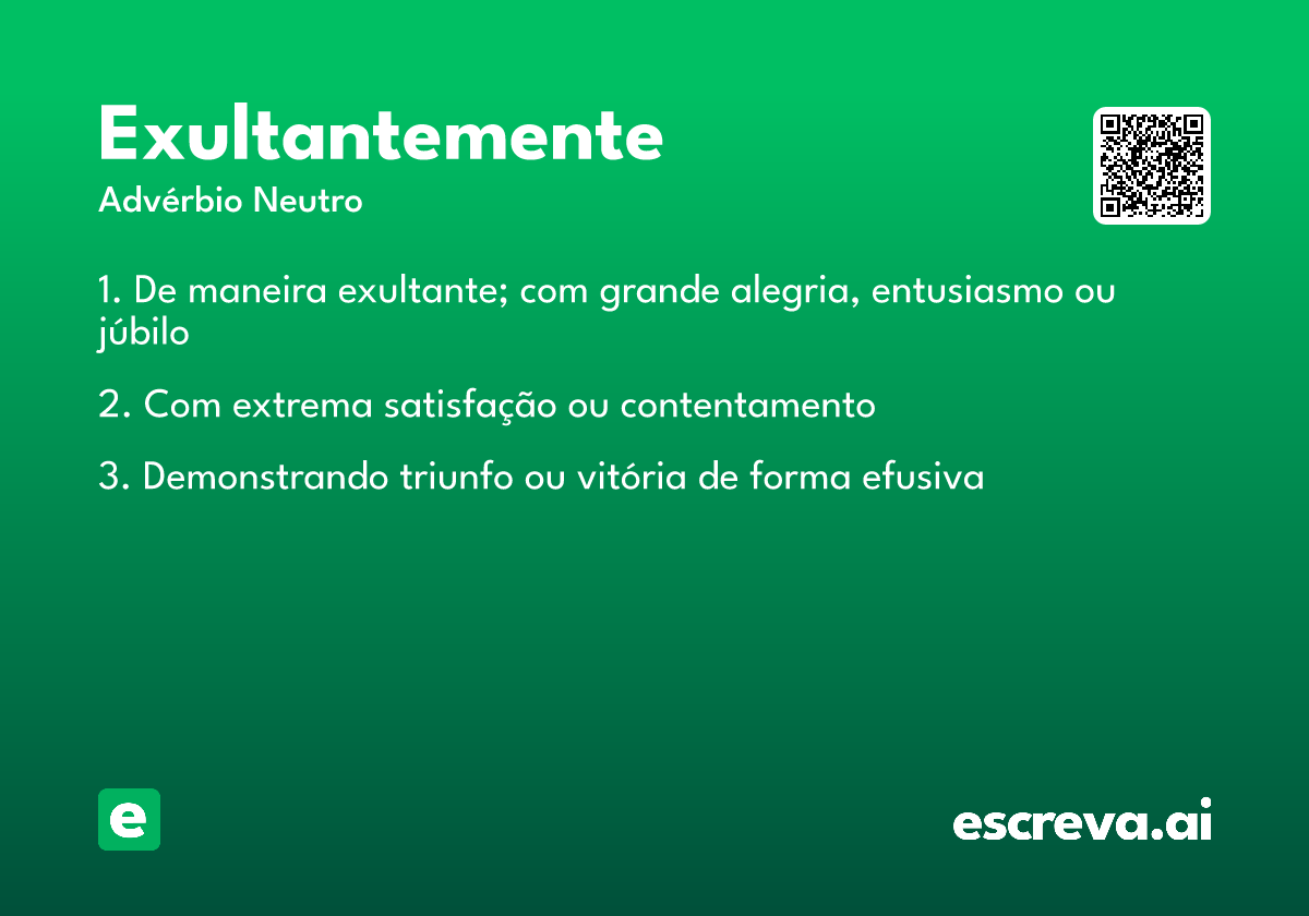 exultantemente