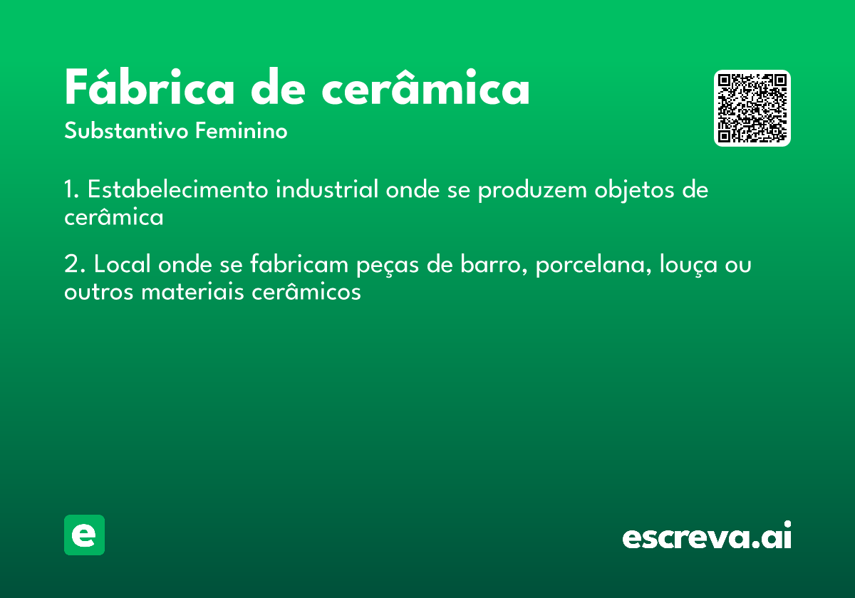 fábrica de cerâmica