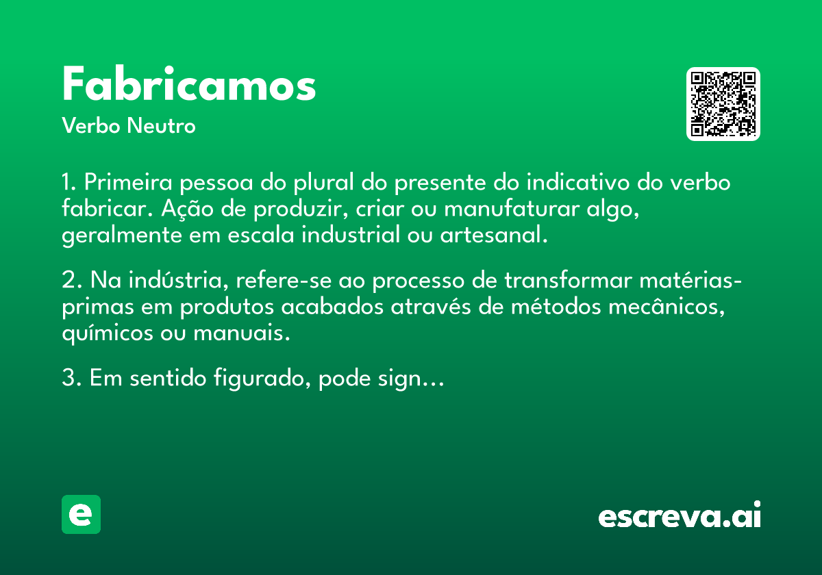 fabricamos