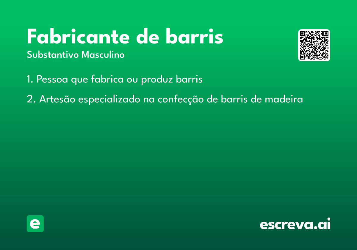 fabricante de barris