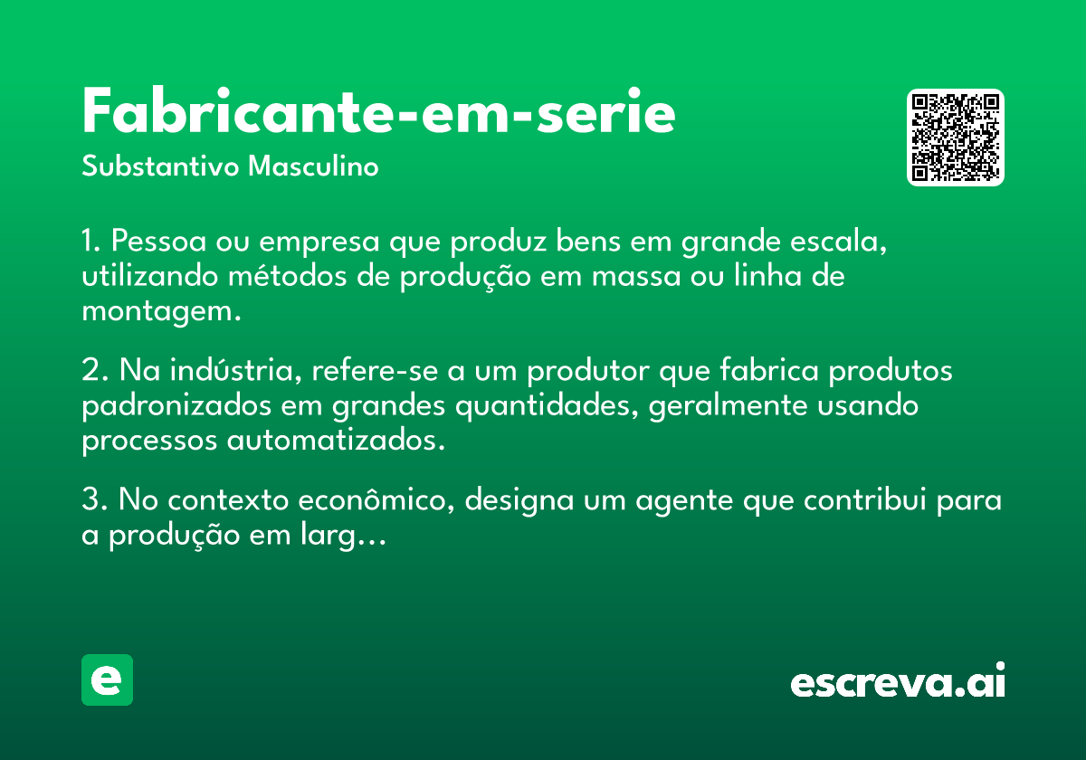 fabricante-em-serie