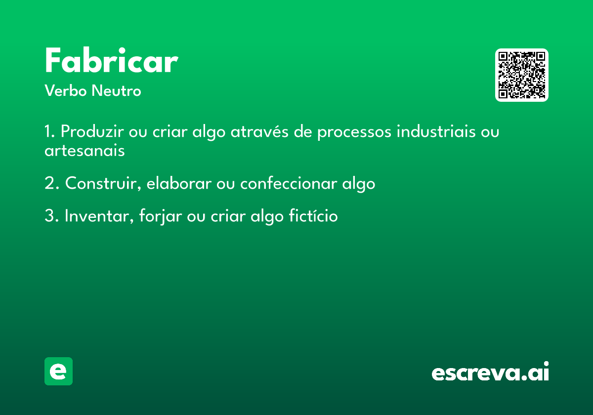 fabricar