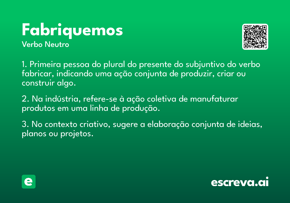 fabriquemos