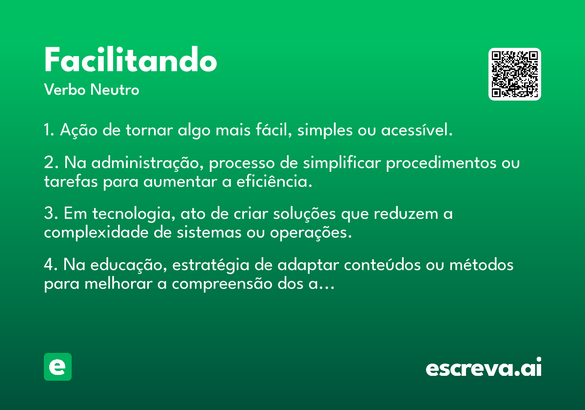 facilitando