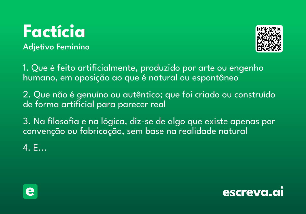 factícia