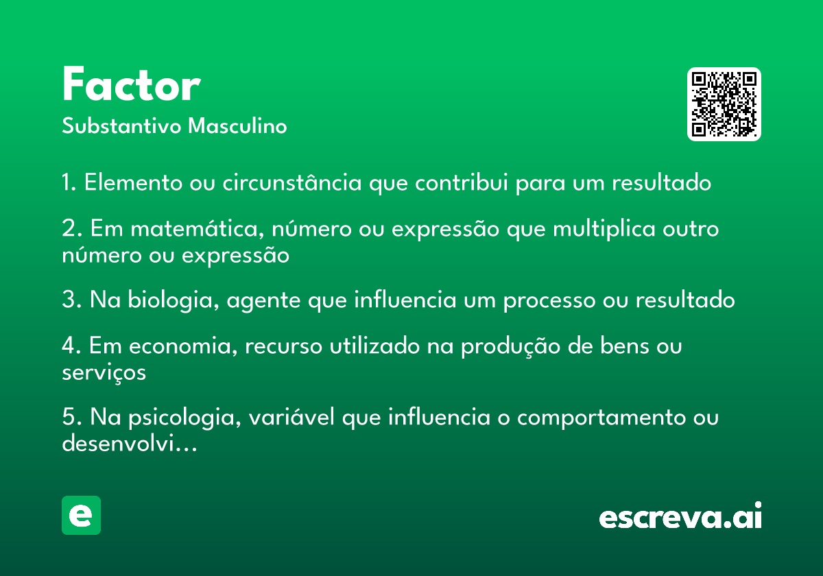 factor