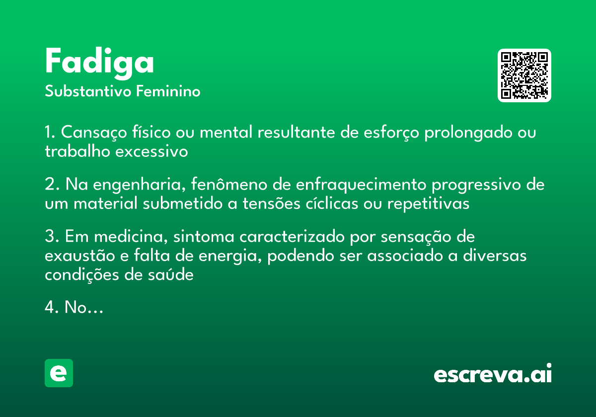 fadiga