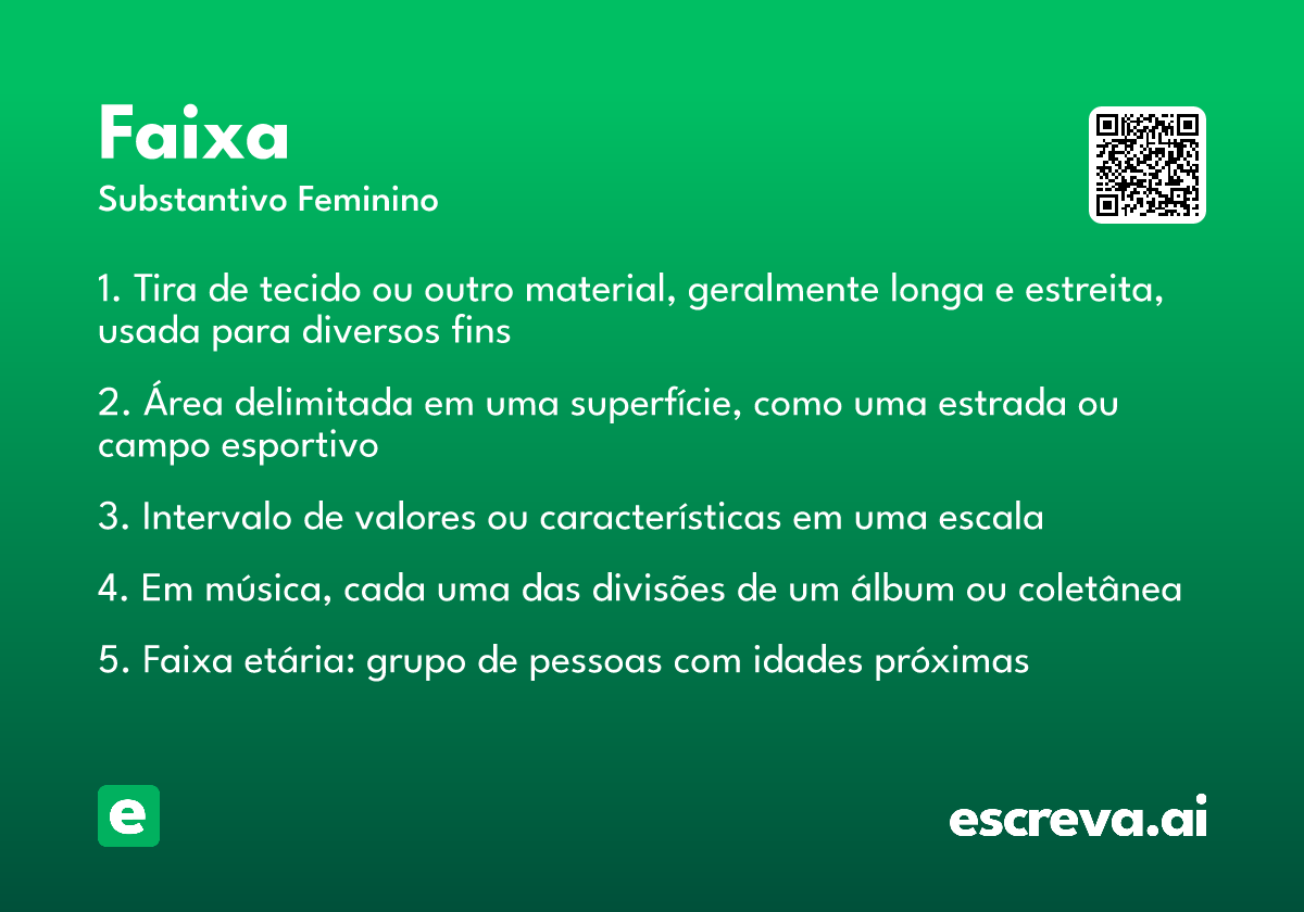 faixa