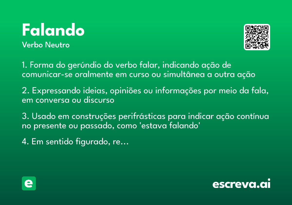 falando
