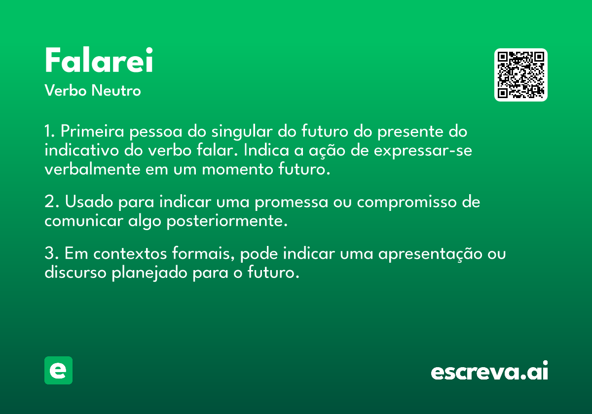 falarei