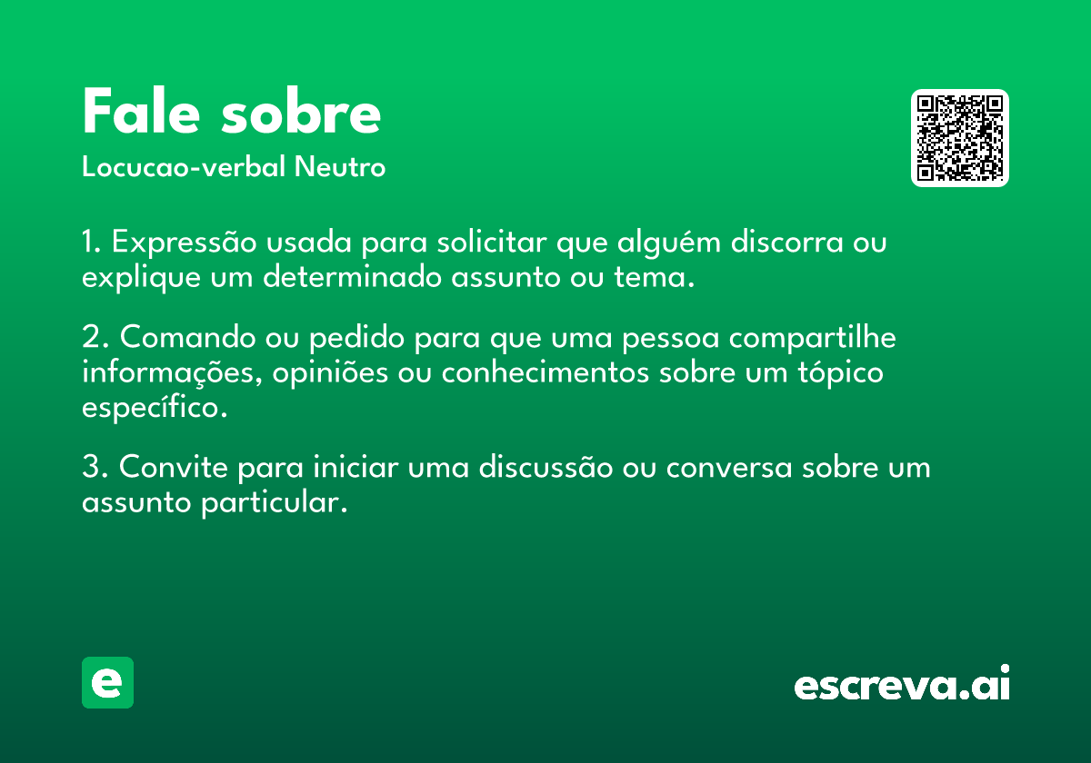 fale sobre