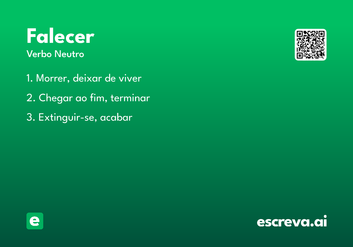 falecer