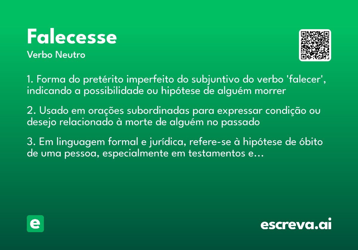 falecesse