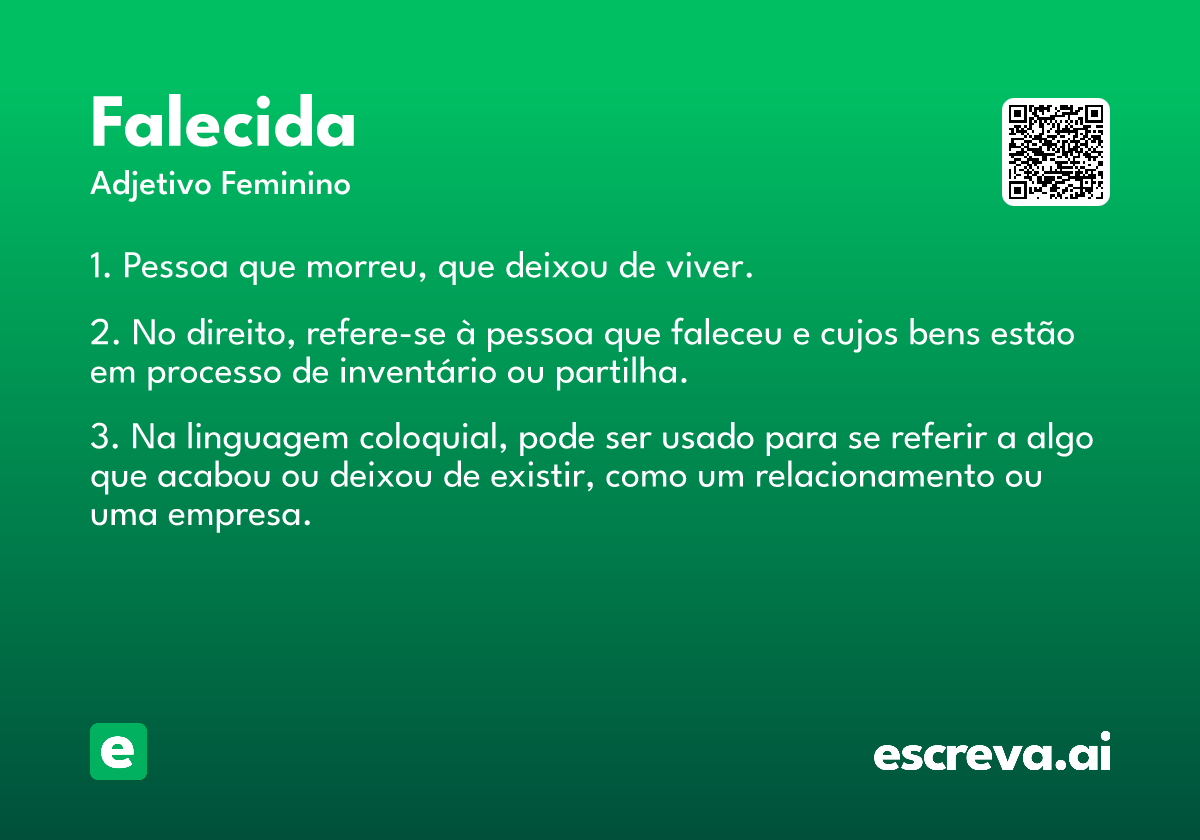 falecida