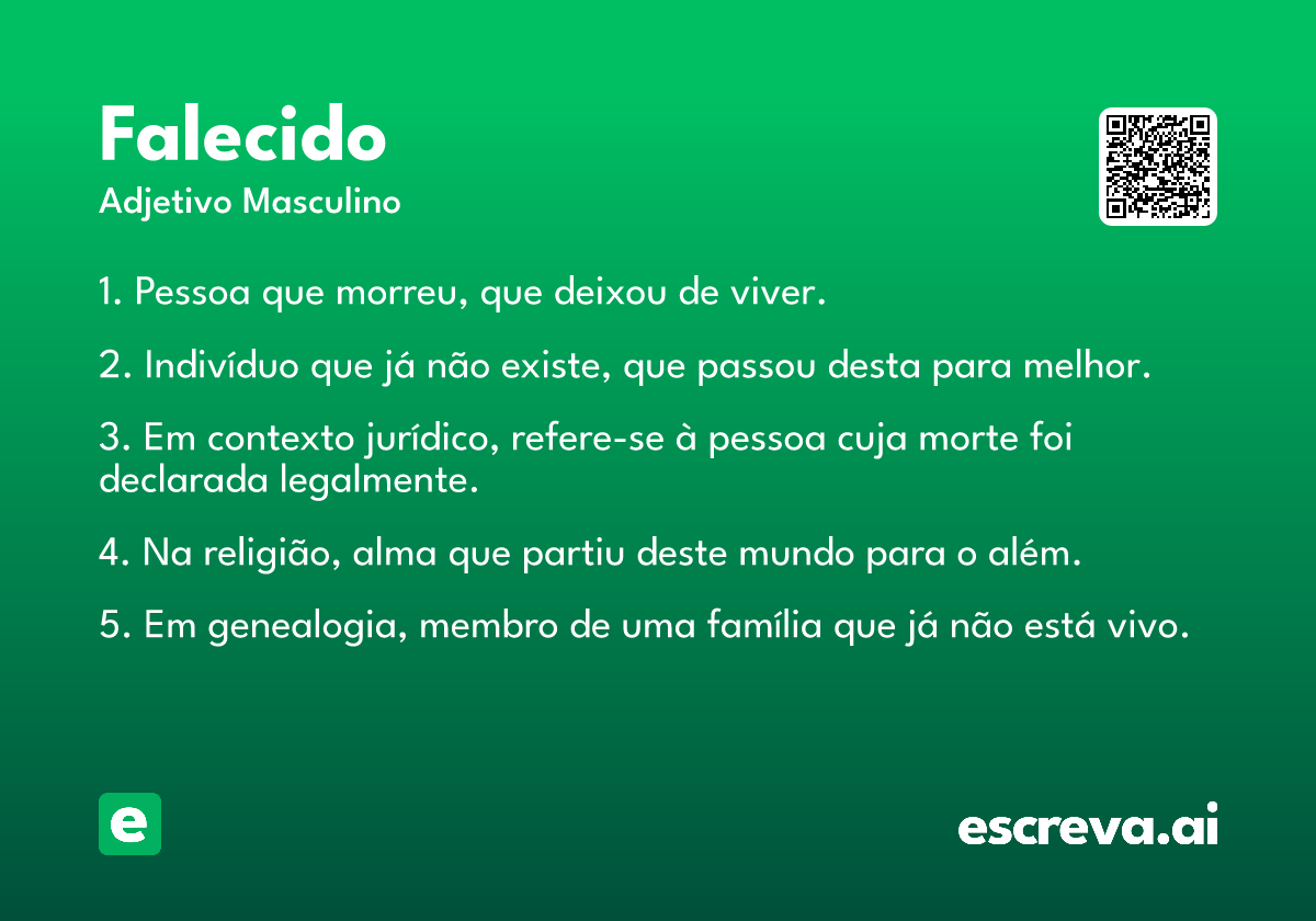 falecido