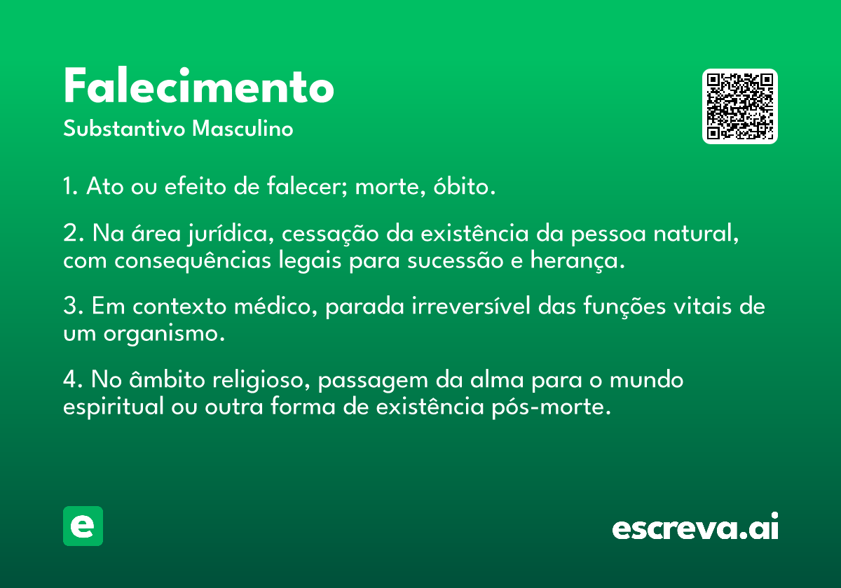 falecimento