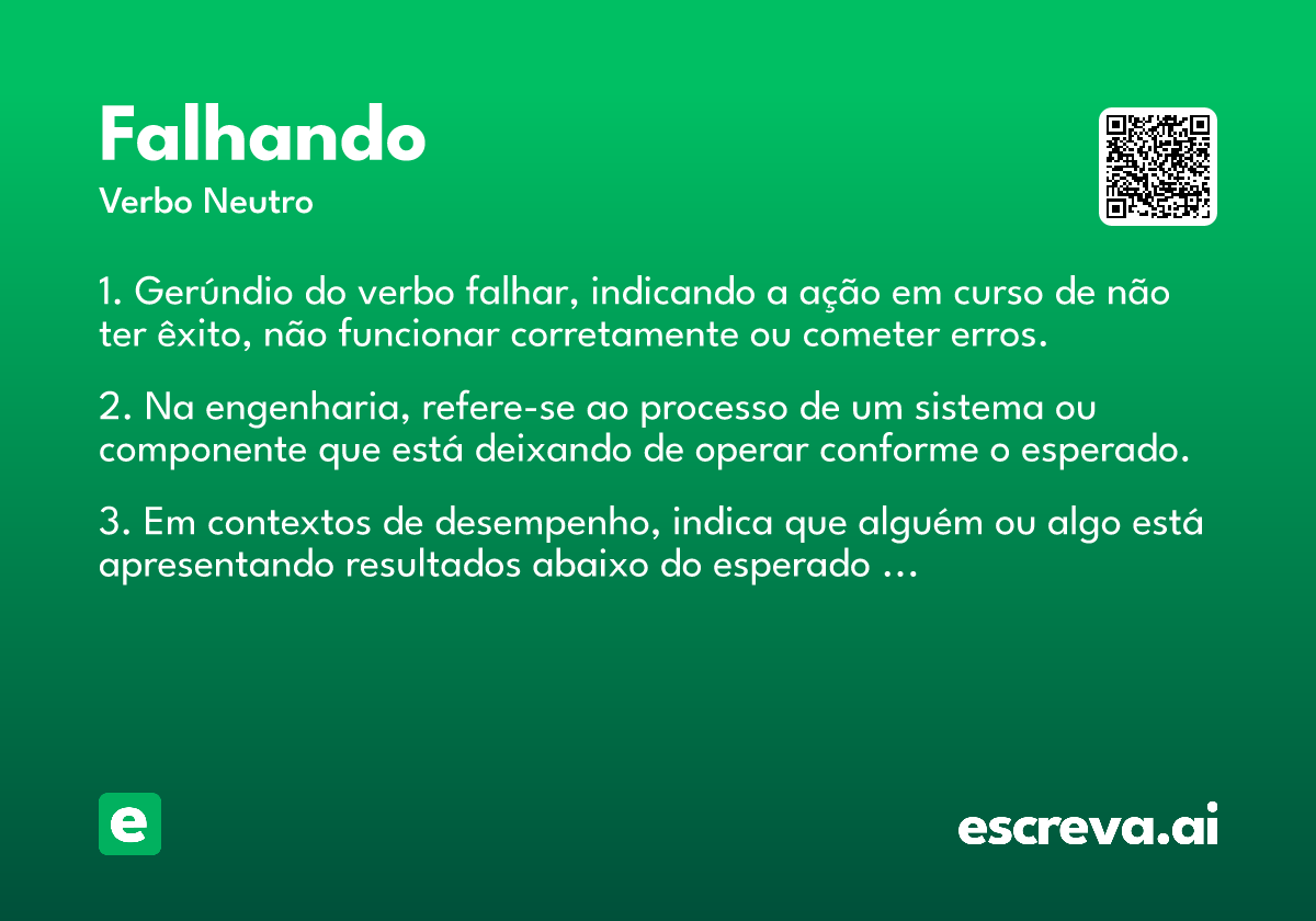 falhando