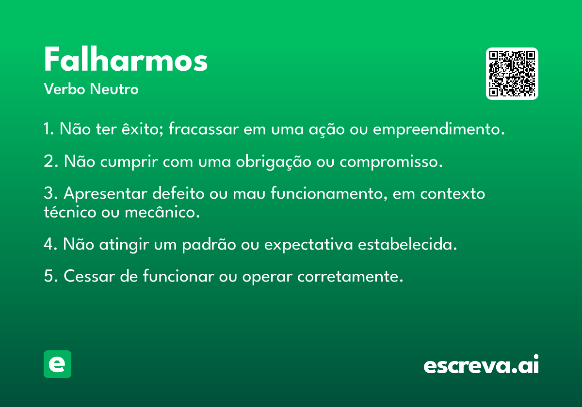 falharmos